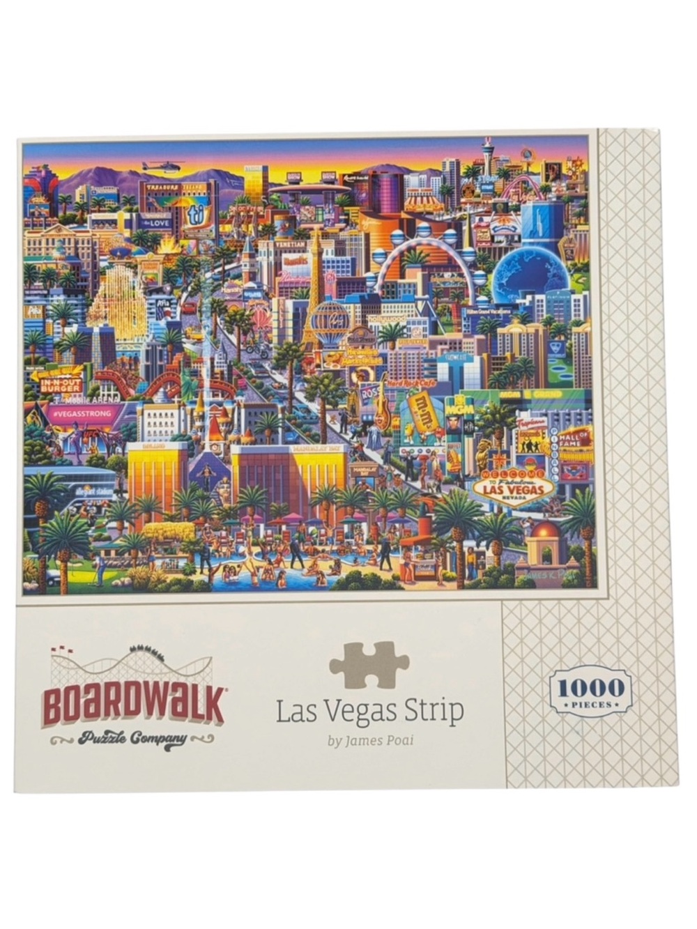 Boardwalk Las Vegas Strip 1000-Piece Puzzle — Colorful Cityscape